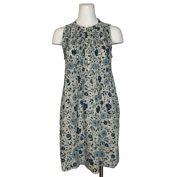 Faherty Blue Floral Mini Dress - Picture 2 of 12